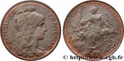 Essai en Bronze de 5 centimes Daniel-Dupuis 1908  GEM.14 19