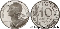 Piéfort Argent de 10 centimes Marianne 1968 Paris GEM.46 P2