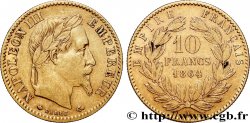 10 francs or Napoléon III, tête laurée, type définitif à grand 10 1864 Paris F.507A/6