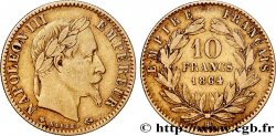 10 francs or Napoléon III, tête laurée 1864 Strasbourg F.507A/7