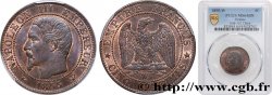 Cinq centimes Napoléon III, tête nue 1855 Lille F.116/28