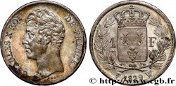 1 franc Charles X, matrice du revers à quatre feuilles 1829 Lille F.207A/25