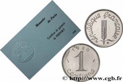 Piéfort Argent de 1 centime Épi, Certificat n°Ag0001 1980 Pessac GEM.4 P2