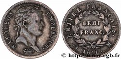 Demi-franc Napoléon Ier tête laurée, Empire français 1811 Toulouse F.178/29
