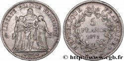5 francs Hercule, petit A 1875 Paris F.334/15