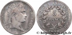 5 francs Napoléon Empereur, Empire français 1812 Lyon F.307/44