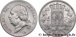 5 francs Louis XVIII, tête nue 1821 Paris F.309/60
