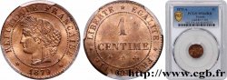 1 centime Cérès, ancre barrée 1879 Paris F.104/9