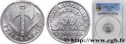 50 centimes Francisque, légère 1944  F.196/4