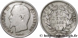 50 centimes Napoléon III, tête nue 1858 Paris F.187/9