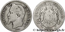 2 francs Napoléon III, tête laurée  1868 Strasbourg F.263/9