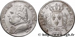 5 francs Louis XVIII, buste habillé 1814 Limoges F.308/6 TTB 