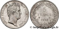 5 francs type Tiolier avec le I, tranche en creux 1830 Lille F.315/13 TTB 