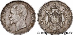 5 francs Napoléon III, tête nue 1857 Paris F.330/10 TTB 