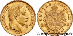 20 francs or Napoléon III, tête laurée, petit BB 1869 Strasbourg F.532/21