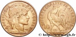 10 francs or Coq 1907 Paris F.509/8