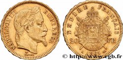 20 francs or Napoléon III, tête laurée 1861 Paris F.532/1