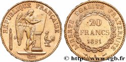 20 francs or Génie, Troisième République 1891 Paris F.533/15