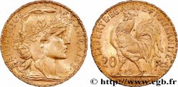 20 francs or Coq, Liberté Égalité Fraternité 1912 Paris F.535/6 AU 