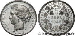 Concours de 5 francs, essai en étain par Marrel 1848 Paris VG.3084 var.