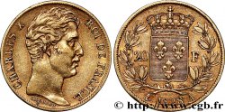 20 francs or Charles X, matrice du revers à cinq feuilles 1828 Paris F.521/2