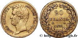20 francs or Louis-Philippe, Tiolier, tranche inscrite en relief 1831 Paris F.525/2