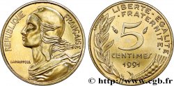 5 centimes Marianne, BU (Brillant Universel), frappe médaille 1991 Pessac F.125/28