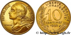 10 centimes Marianne, Brillant Universel, Frappe Médaille 1992 Pessac F.144/34
