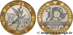 10 francs Génie de la Bastille, (BU) Brillant Universel, frappe médaille 1992 Pessac F.375/9