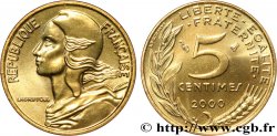 5 centimes Marianne, BU (Brillant Universel) 2000 Pessac F.125/44
