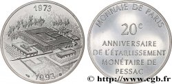 Module de 100 francs - 20e anniversaire de l’établissement monétaire de Pessac 1993 Paris GEM.243 1