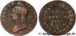 Cinq centimes Dupré, grand module 1797 Paris F.115/1
