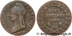 Cinq centimes Dupré, grand module 1800 Strasbourg F.115/118