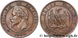 Dix centimes Napoléon III, tête laurée 1864 Strasbourg F.134/14