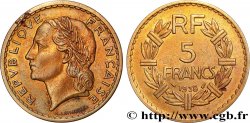 5 francs Lavrillier, bronze-aluminium 1938  F.337/1