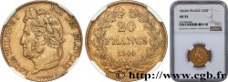 20 francs Louis-Philippe, Domard 1844 Lille F.527/32 VZ55 NGC