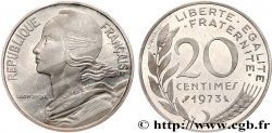 Piéfort argent de 20 centimes Marianne 1973 Pessac GEM.56 P2