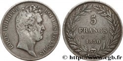 5 francs type Tiolier sans le I, tranche en creux 1830 Paris F.313/1