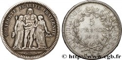 5 francs Hercule, Petites étoiles 1872 Paris F.334/7
