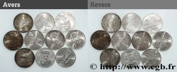 Lot de 10 pièces de 100 francs commémoratives - - F.-/