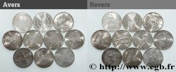 Lot de 10 pièces de 100 francs commémoratives - - F.-/