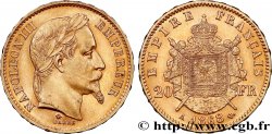 20 francs or Napoléon III, tête laurée 1868 Paris F.532/18