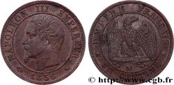 Un centime Napoléon III, tête nue 1856 Marseille F.102/31 TTB+ 