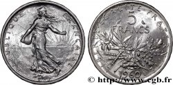 5 francs Semeuse, argent 1960 Paris F.340/4