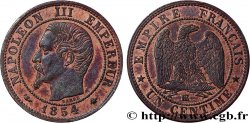 Un centime Napoléon III, tête nue 1854 Strasbourg F.102/11