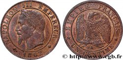 Un centime Napoléon III, tête laurée 1862 Paris F.103/4