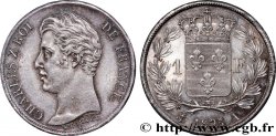 1 franc Charles X, matrice du revers à cinq feuilles 1825 Paris F.207/1