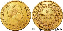 5 francs or Napoléon III, tête nue, grand module 1858 Strasbourg F.501/6