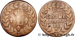 Un décime à l’L couronnée 1815  Strasbourg F.132A/3