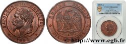 Dix centimes Napoléon III, tête laurée 1863 Paris F.134/10